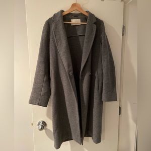 Babaton Stedman Wool Coat in Grey Size Small